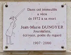 Plaque au no&nbsp;15.