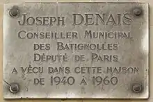 Plaque au no&nbsp;22 ter.