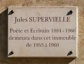 Plaque côté quai Louis-Blériot.