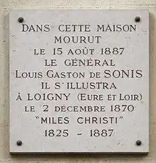 Plaque au no&nbsp;2.