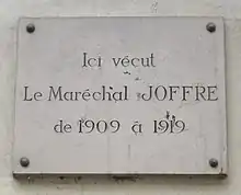 Plaque au no&nbsp;6.
