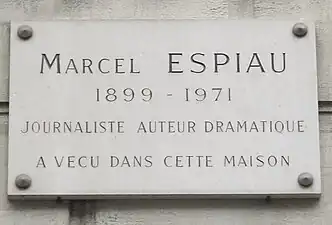 Plaque au no&nbsp;31.