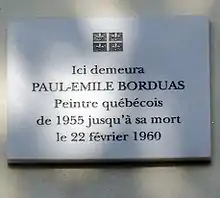 Plaque au no 19.