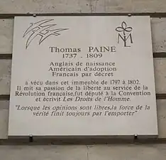 Plaque au No&nbsp;10.