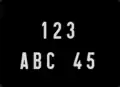 Plaque d'immatriculation automobile entre 1950 et 1993 - Format "carré"