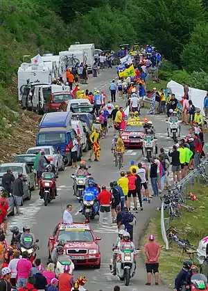 Michael Rasmussen et Alberto Contador lors de la 14e étape du Tour de France 2007.