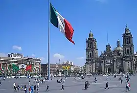Zócalo, ou Plaza de la Constitución, Mexico