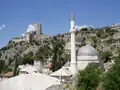 La mosquée de Počitelj (XVIe&nbsp;siècle, Bosnie-Herzégovine).