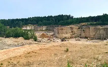 Carrière de grès.