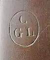 Poinçon du canton de Glaris (CGL Canton GLarus)Relevé sur une carabine 71.