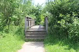 Passerelle aux bords de Veyle.