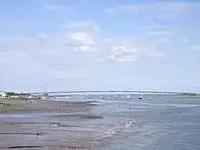 Photographie du pont sur la Seudre à marée basse
