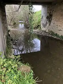 Pont sur l'Anénos entre Sénac et Saint Sever de Rustan D 6.