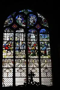 Martyre de sainte Barbe, XVIe&nbsp;siècle, cathédrale Saint-Maclou de Pontoise.