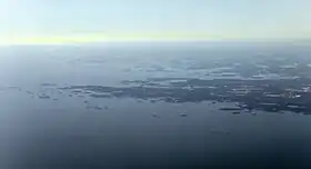 Vue aérienne de la péninsule de Porkkala.