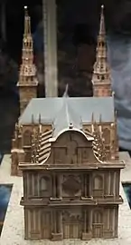 Milieu XIXe&nbsp;siècle, maquette appartenant au chapitre cathédrale.