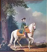 Erichsen (1722-1782), Portait équestre de la tsarine Catherine II.