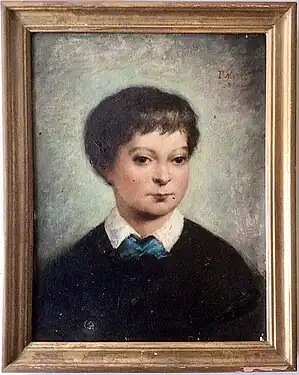 Portrait d'enfant (1891), huile sur toile, 27&nbsp;×&nbsp;35&nbsp;cm, collection particulière.