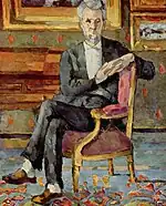Paul Cézanne : Portrait de Victor Chocquet, (1877), Columbus Museum of Art, Columbus (Ohio).
