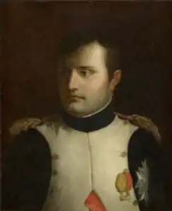Portrait de Napoléon Bonaparte, huile sur toile, 65 × 53 cm, localisation inconnue.