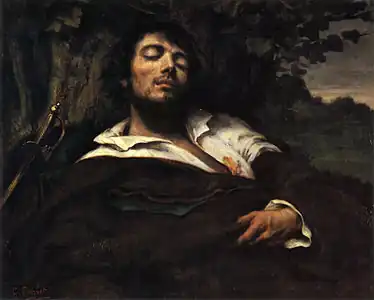 L'homme blessé de Courbet.