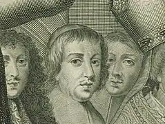 Portrait présumé de Bossuet dans l'Almanach royal officiel de 1671