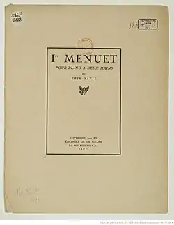 Image illustrative de l’article Premier menuet