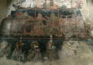 Fresque du XIVe&nbsp;siècle.