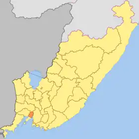 Localisation de Okroug urbain d'Artiom