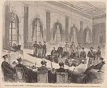 Procès militaire à Brest des mutins du Foederis Arca (Monde illustré, 1866).