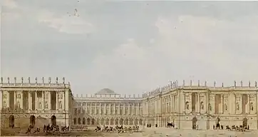 Autre vue du projet final de Dufour et Fontaine (1811).