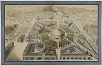 Projet de foire dans les marais du Temple.