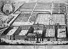 Plan du collège au XVIIe&nbsp;siècle.