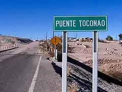 Entrée du Village de Toconao.