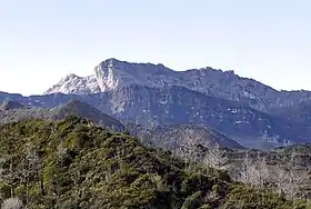 Vue du Puncak Trikora depuis le nord.