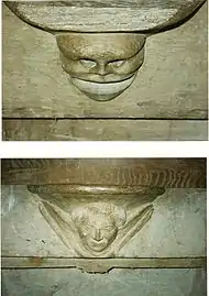 Miséricordes sous les stalles.