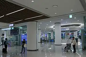 Salle d'attente de la station, en 2018.