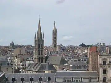 Vue du quartier depuis le toit de la Chambre de commerce et d'industrie de Limoges et de la Haute-Vienne