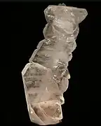Quartz « à âme » Massif de L'Oisans - France (10,2&nbsp;×&nbsp;4,7&nbsp;cm).