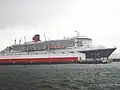 Le Queen Mary 2 à la pointe de Floride, au Havre.