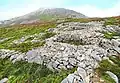 Hillfort Tre'r Ceiri sur les pentes du Yr Eifl. Quelques emplacements de maisons de l'Age du Fer.
