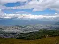 Quito vue du volcan Guagua Pichincha.