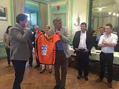 Réception pour la montée en N1 à l'Hôtel de Ville en présence de Dominique Dord.