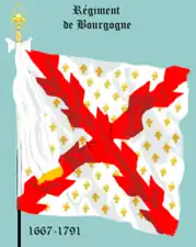 drapeau d’ordonnance de 1668 à 1791