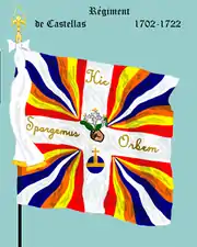régiment de Castella de 1702 à 1722