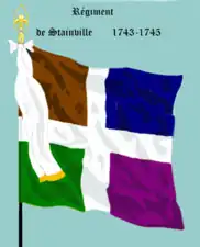 régiment de Stainville de 1743 à 1745