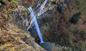 La cascade du ruisseau de Valbois.