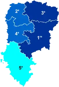 Nuance politique des députés élus dans chaque circonscription au 2e tour dans l'Aisne.