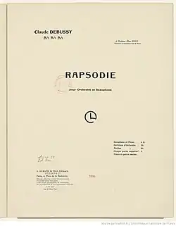 Image illustrative de l’article Rapsodie pour orchestre et saxophone