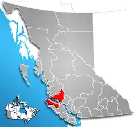 Localisation de District régional de Mount Waddington